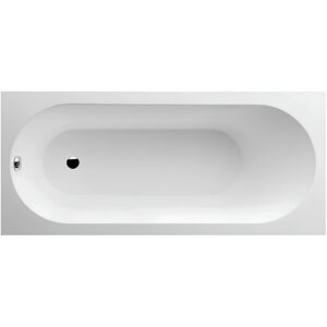 UBQ 177 OBE 2V-01 OBERON Solo Ванна 170x70, с ножками, белая, материал кварил Quaryl®, вкл. сверло для перелива